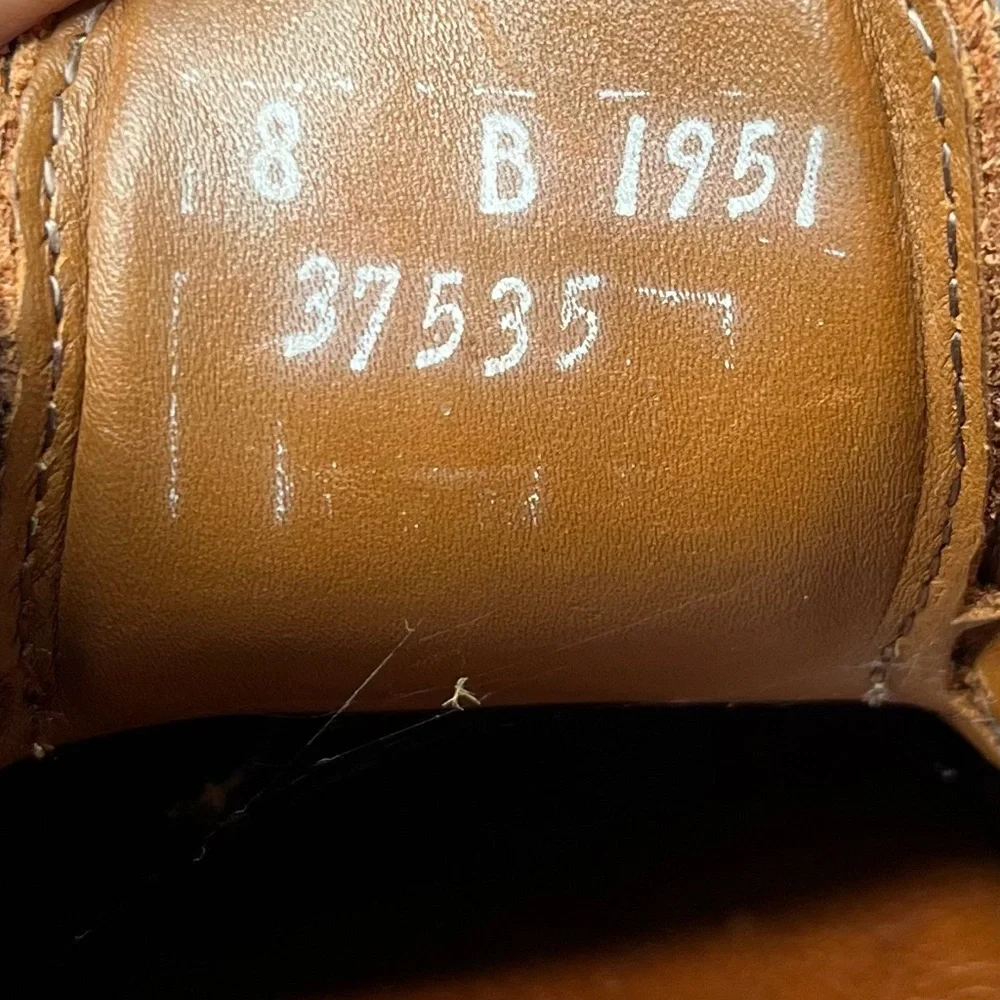 Allen Edmonds Wilbert Mens Oxfords Brown Leather Sz‎ 8B Lace Up Dress Shoes USA